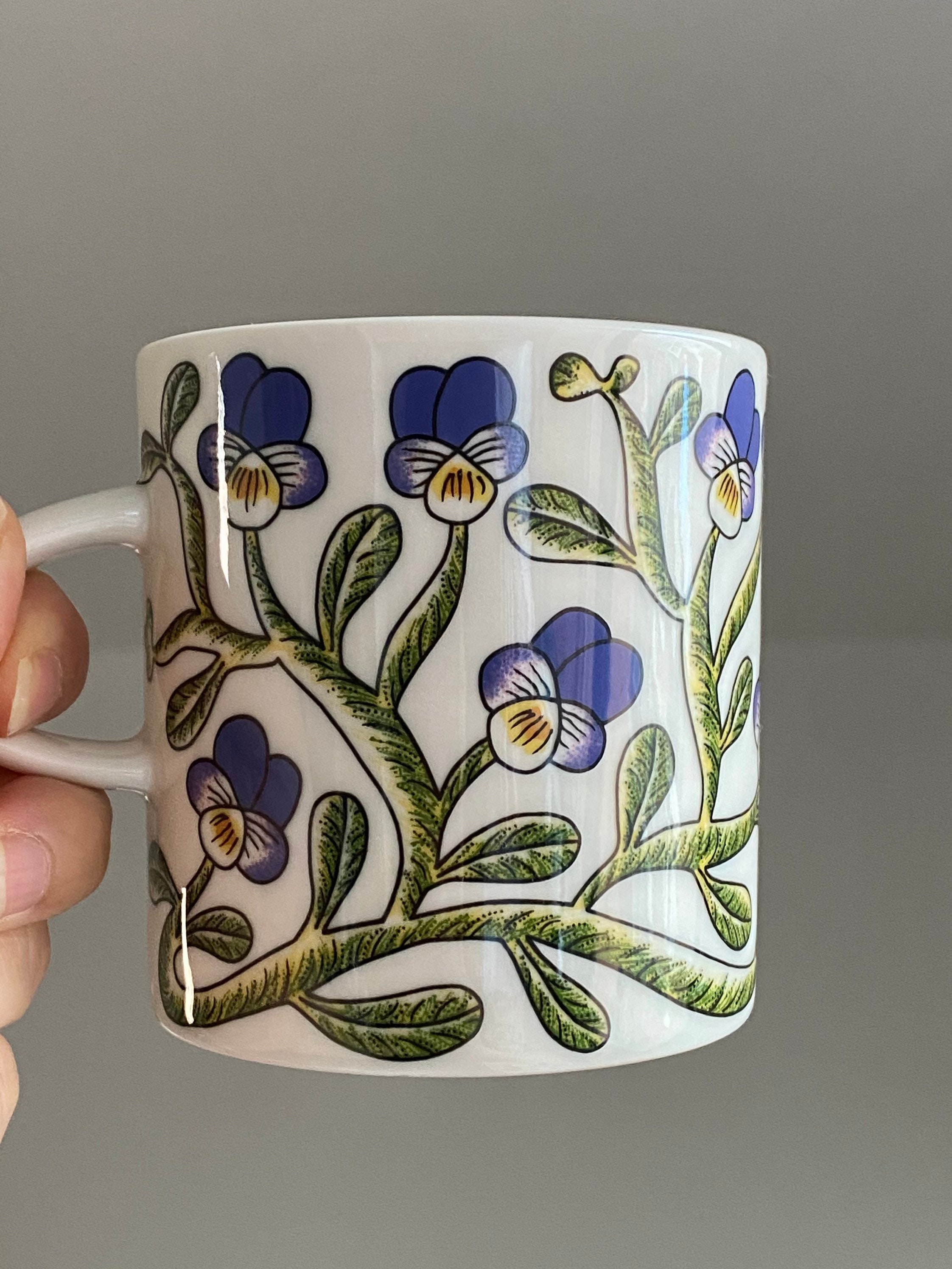 限定品 ARABIA Keto-ornavki プレート Arabia Finland Ceramic Mug Named “keto Orvokki”, Made in