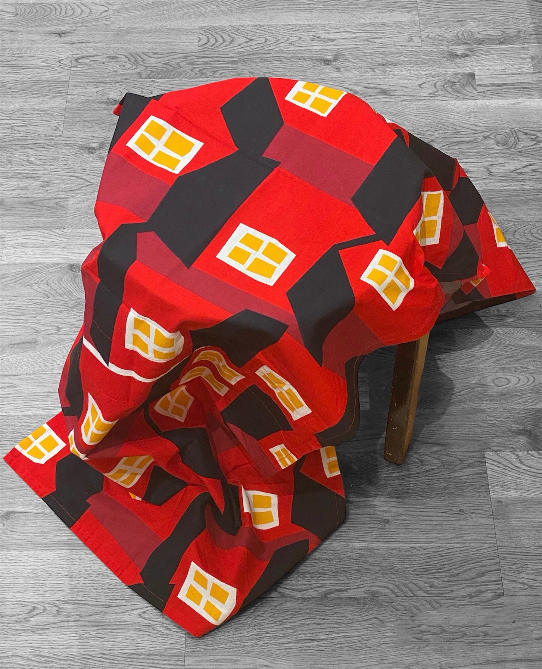 Marimekko Table Cloth Named “mökki” by Aino-maija Metsola in