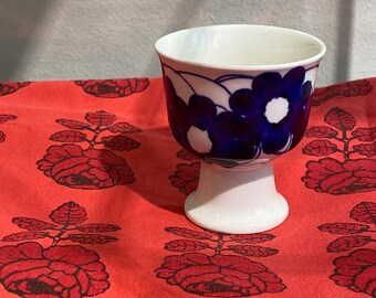 Rare/vintage Arabia Finland Atelje Goblet. Hand Painted Goblets