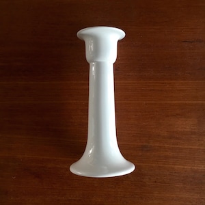 Vintage Arabia Finland tall candlestick named &quot;Arctica&quot;, designed by Inkeri Leivo, 1980s, Made in Finland