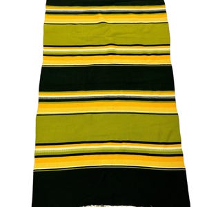 Bright and joyful Mid Century Modern Vintage Finnish woolen Rug (Raanu),handmade in Finland in 1970