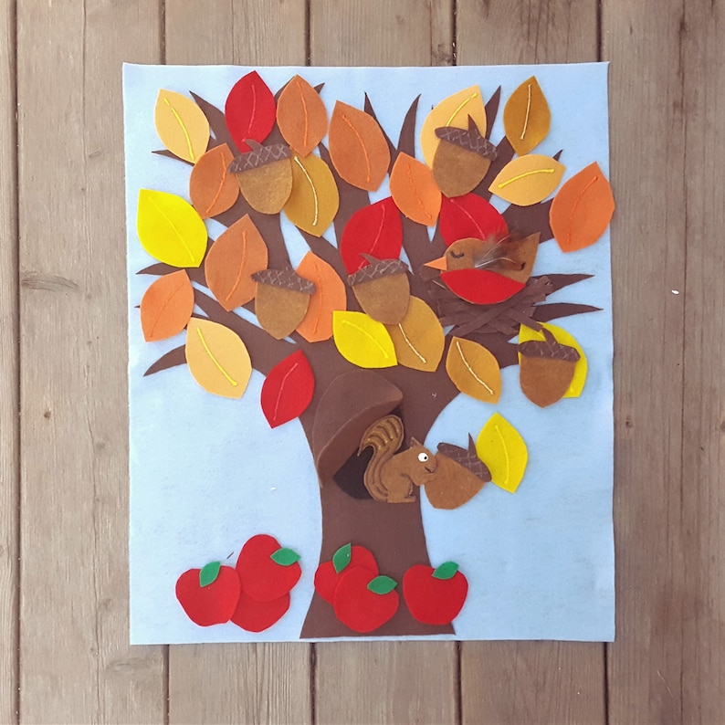 Seasons Felt Board Giant Seasons Felt Set Felt Seasons 4 Etsy