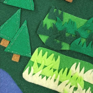 Land and Water Felt Set, Water Bodies Classification, Landform unit study, montessori, water body unit study, geography homeschool image 7