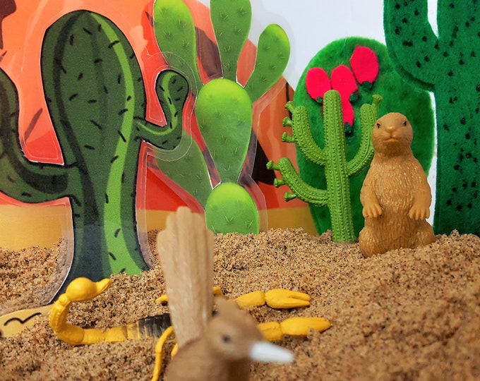Desert Sensory Bin, Desert Habitat, Oasis Sensory Bin, Oasis Habitat