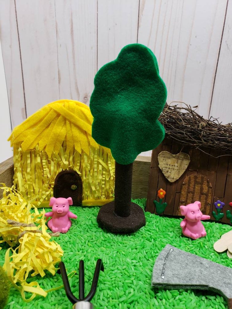 Three Little Pigs 3 Little Pigs Sensory Bin Book Inspired ...