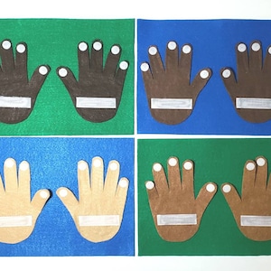 Felt Counting Hands: Math Manipulative Homeschool Curriculum