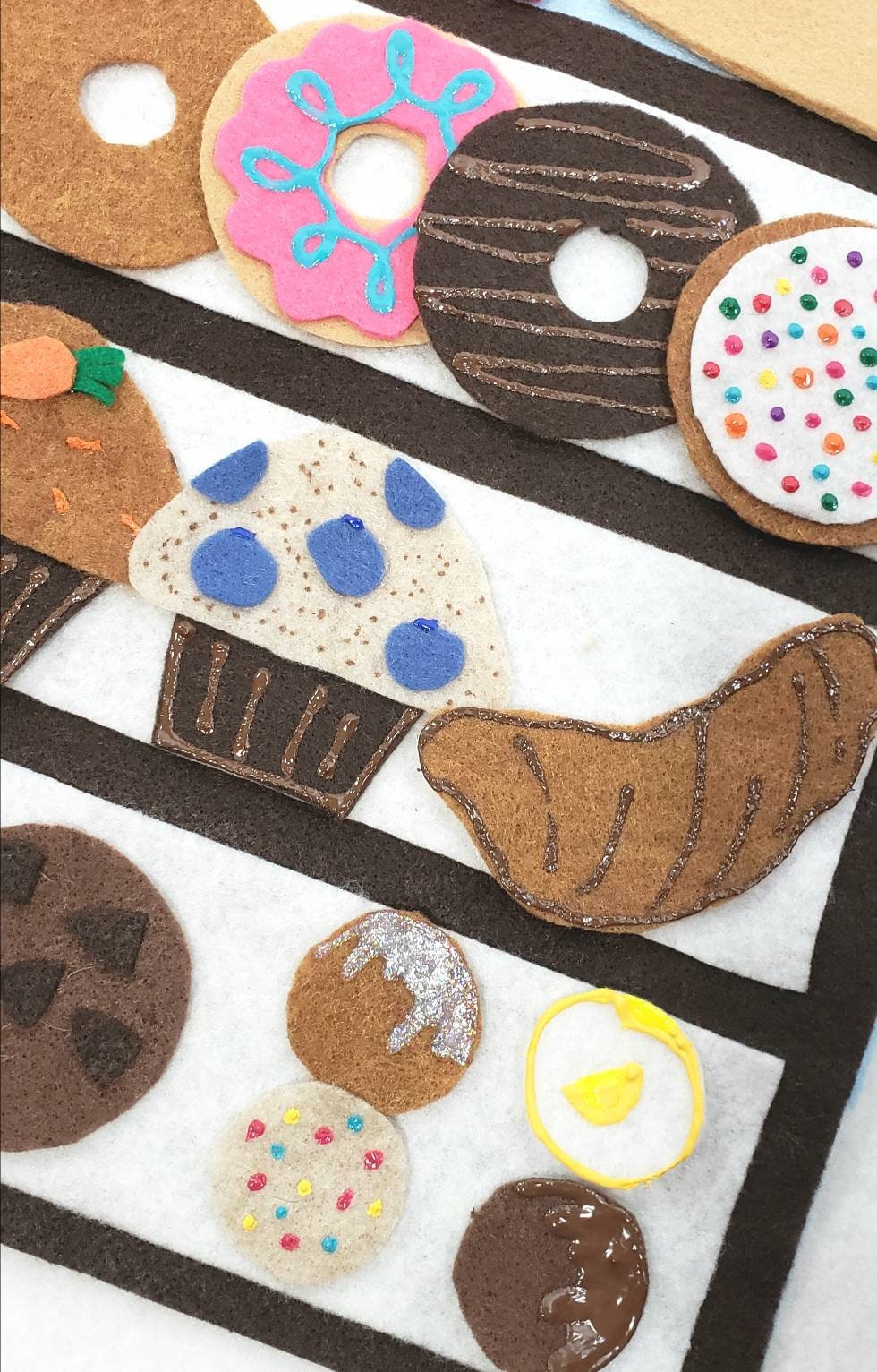 Felt Model Coffee Shop Play Set | Pretend Cafe Wall Decor - Etsy