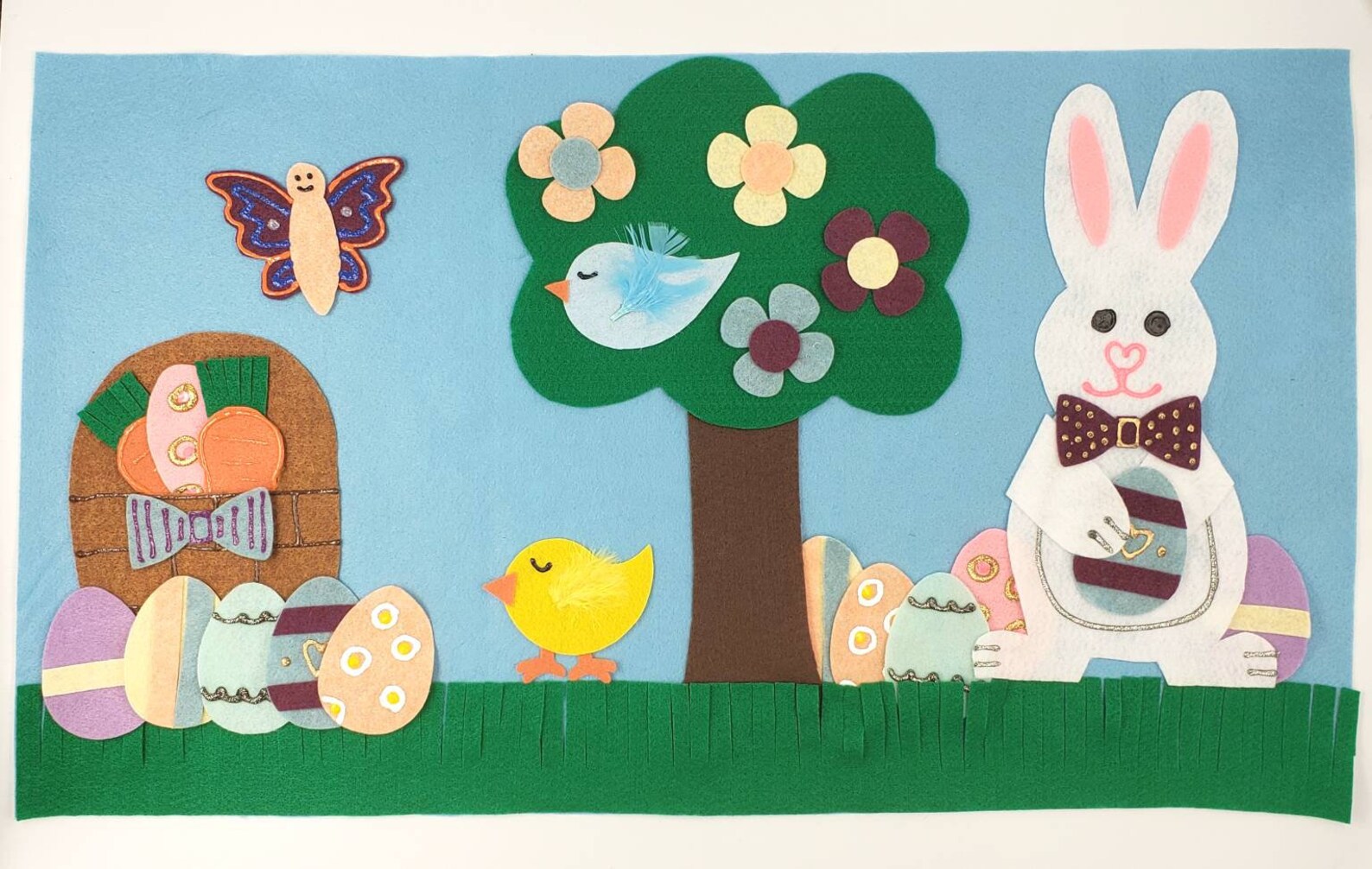 Easter Felt Board Easter Bunny Felt Board Easter Felt Set Etsy