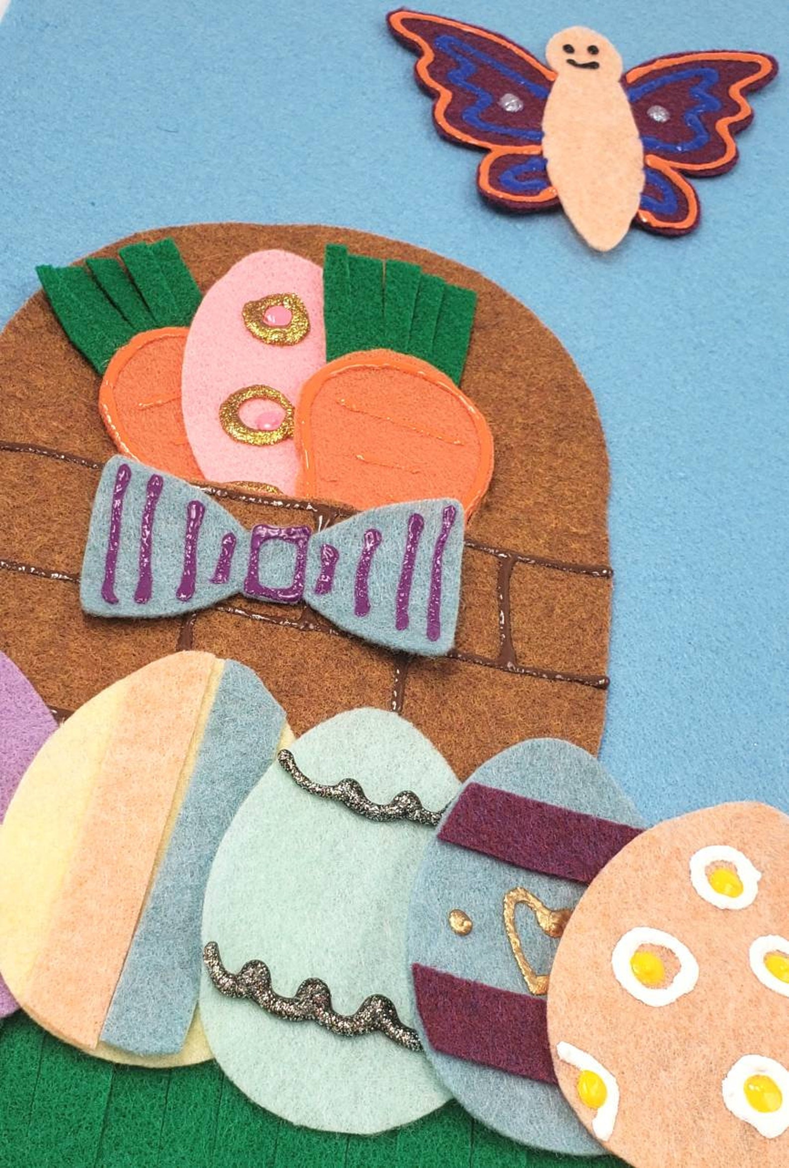 Easter Felt Board Easter Bunny Felt Board Easter Felt Set Etsy