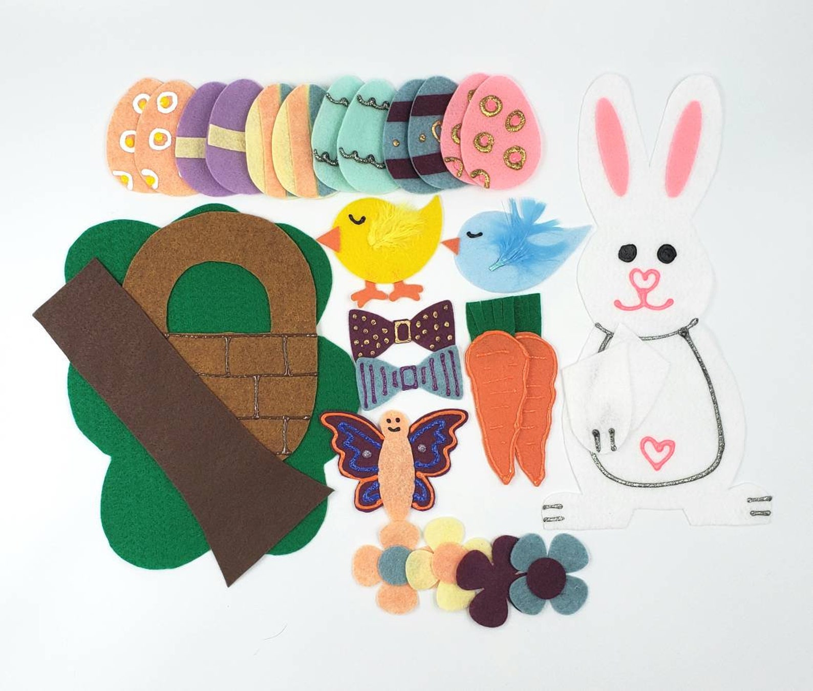 Easter Felt Board Easter Bunny Felt Board Easter Felt Set Etsy