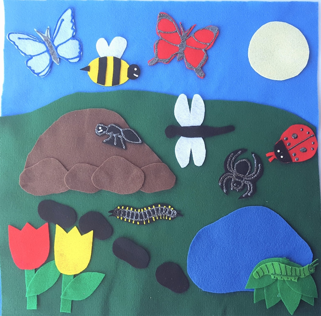 Bug's Life Felt Board Set | Insect Felt Board | Science Felt Board ...