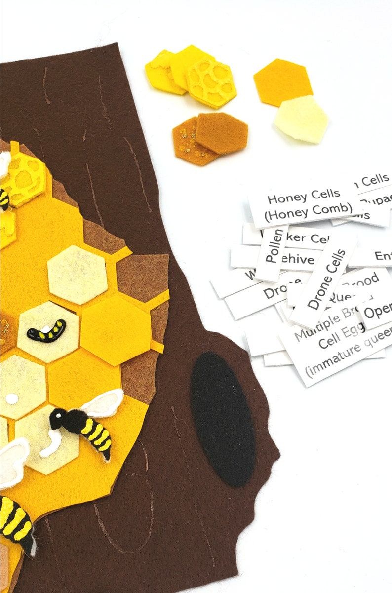Beehive Felt Board Set Beehive Felt Board Honey Bee Felt Etsy