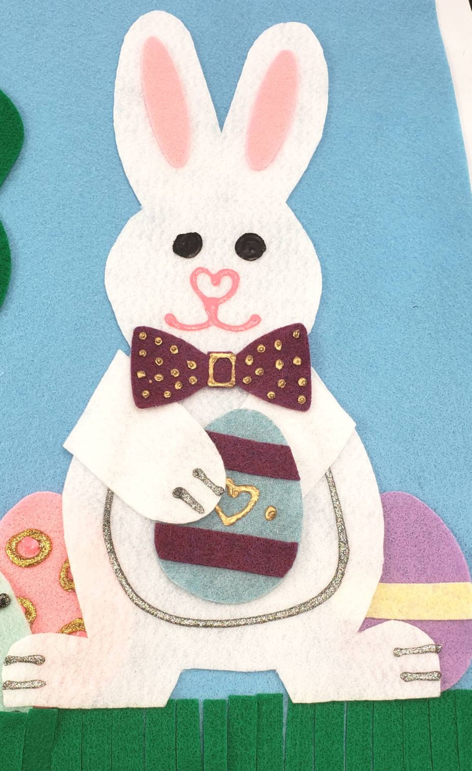 Easter Felt Board Easter Bunny Felt Board Easter Felt Set Etsy