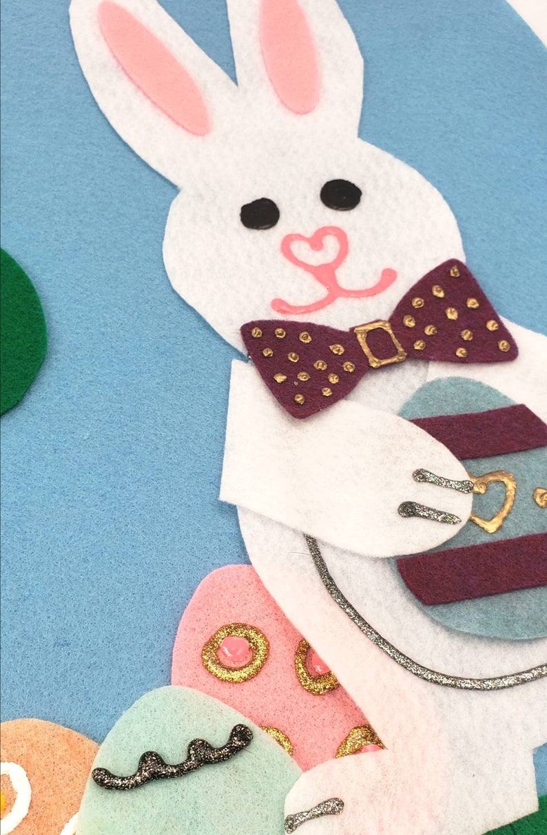 Easter Felt Board Easter Bunny Felt Board Easter Felt Set Etsy Canada