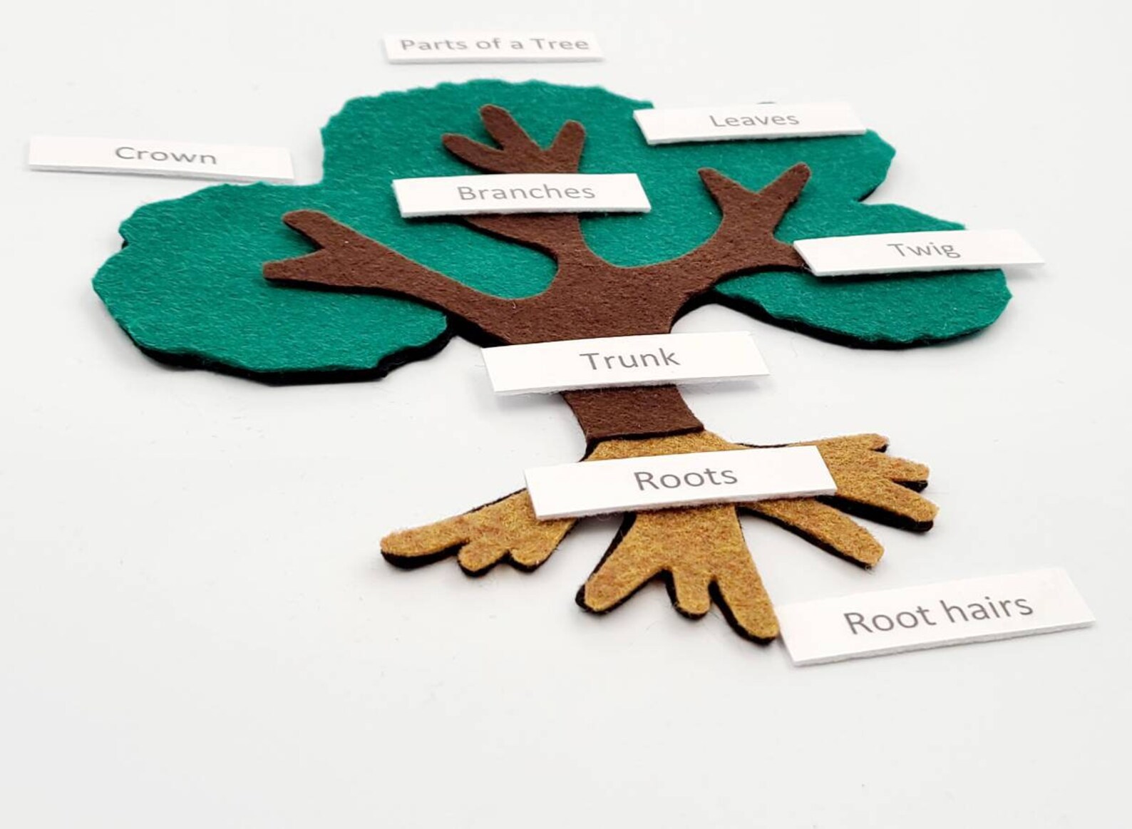 Felt Tree Puzzle Montessori Tree Anatomy Felt Set Etsy
