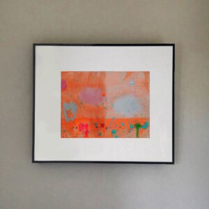 Orange Abstract Art Print, Abstract Wall Art, Gift for Mom image 2