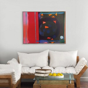 Red Abstract Art, Original Painting, Gift For Her
