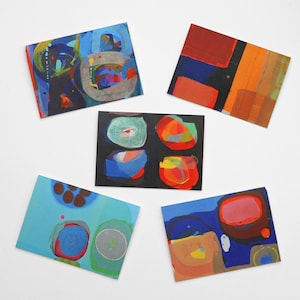 Abstract Art Greetings Cards Pack of Five