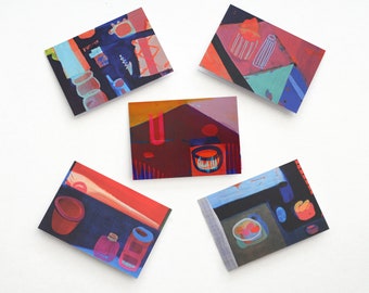 Abstract Art Greetings Cards Pack of Five