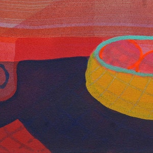 Original Painting Still Life, Gift For Her 'The Yellow Bowl' image 4