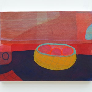 Original Painting Still Life, Gift For Her 'The Yellow Bowl' image 6