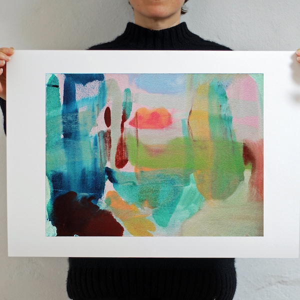 Abstract Garden Art Print: Trebah Autumn Giclee