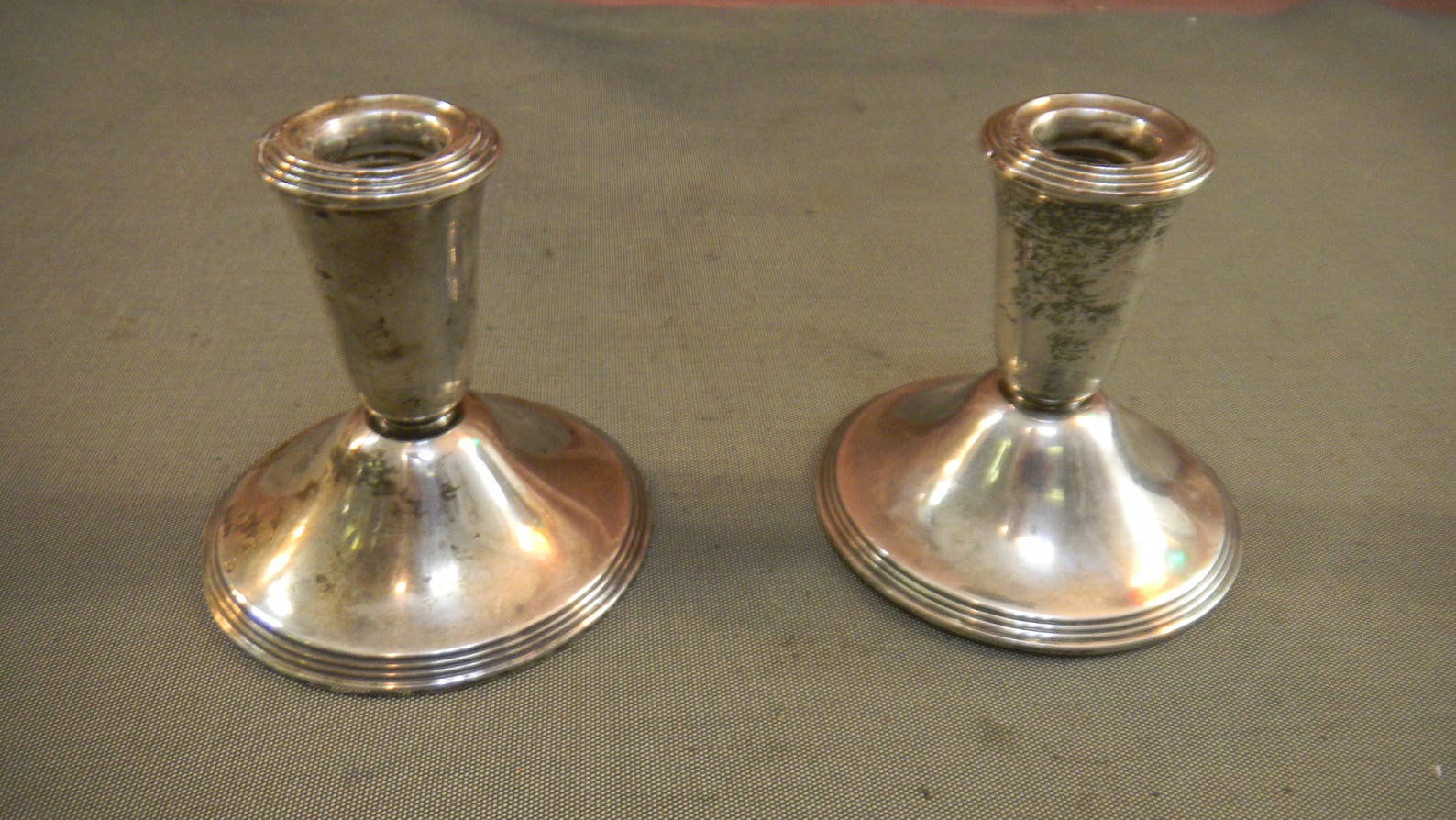 Newport Sterling candlestick holders weighted Etsy