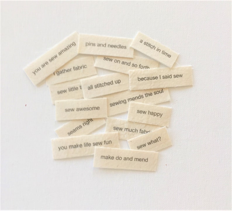 Quilting Word Tiles / Words on Fabric / Fabric Word Tiles / Etsy