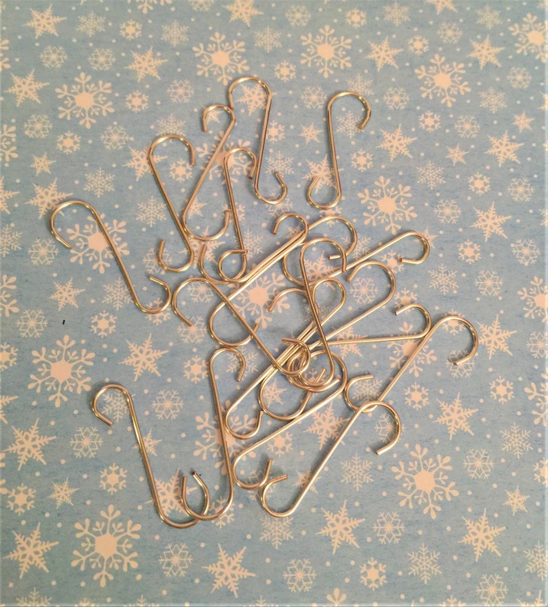 Silver Colored Ornament Hooks / Set of 20 Hooks Etsy
