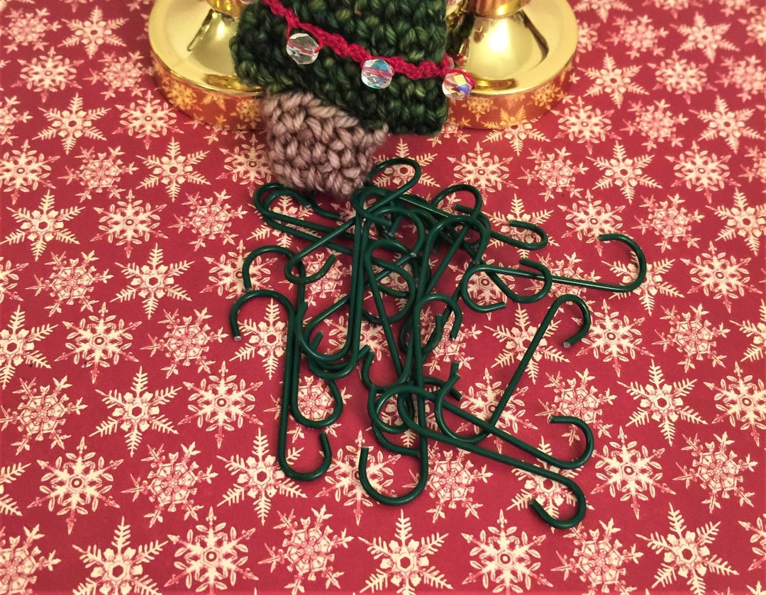 Green Ornament Hooks / Set of 20 Etsy