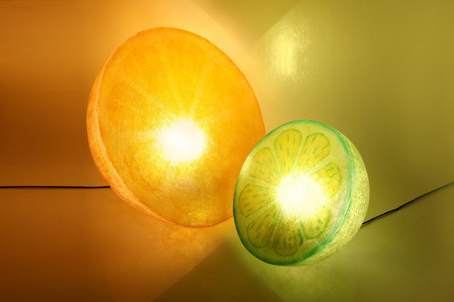 Lime Slice floor / table lamp Etsy