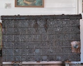 Victorian Damchiya dowry chest, India steam trunk 1800s Not free postage Pick up item only