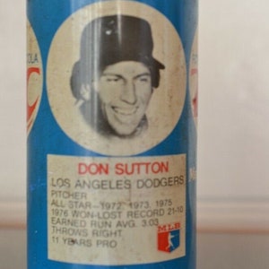 Vintage Royal crown cola RC Cola Don Sutton soft drink can &quot;soda pop OT11