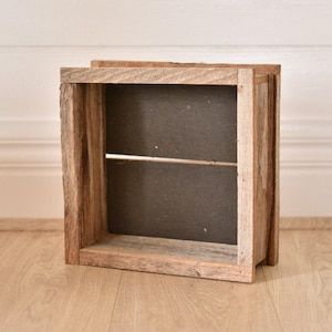 Vintage wooden crate storage shelving rustic small