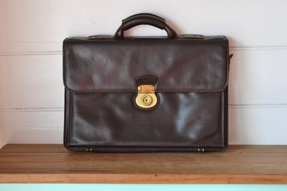 heavy duty leather briefcase