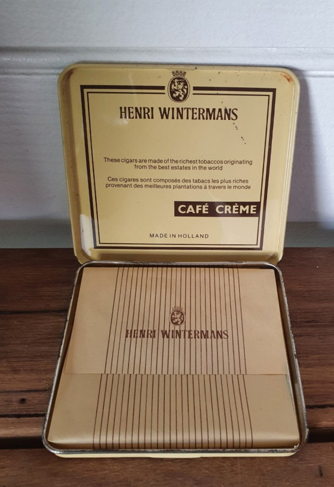 Vintage Henri Wintermans 10 Cafe Creme Cigarettes cigar AOT1 Etsy