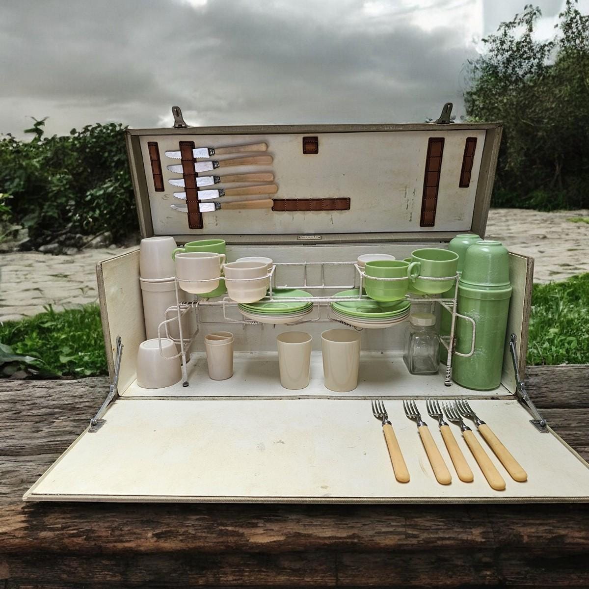 BREXTONブレクストンヴィンテージピクニックバスケット2人