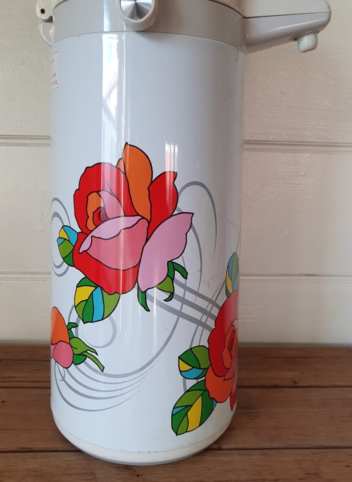 Vintage Zojirushi Vacuum thermos retro large size 39 cm H Etsy