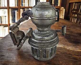 Lampe à Huile De Vélo Antique Parabolic N°3 - G.J. Mfg. & Co Chicago - Années 1800