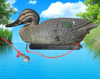 Vintage Plastic Duck Decoy Made in Taiwan Circa 1970s–80s LWT6