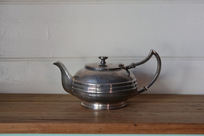 James Dixon & Sons teapot Art Deco EPBM silver plated Etsy