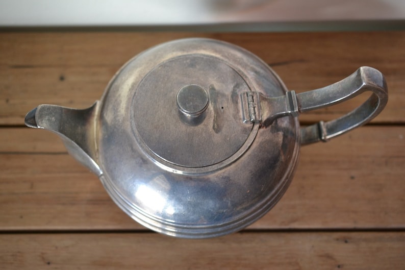 James Dixon & Sons teapot Art Deco EPBM silver plated Etsy