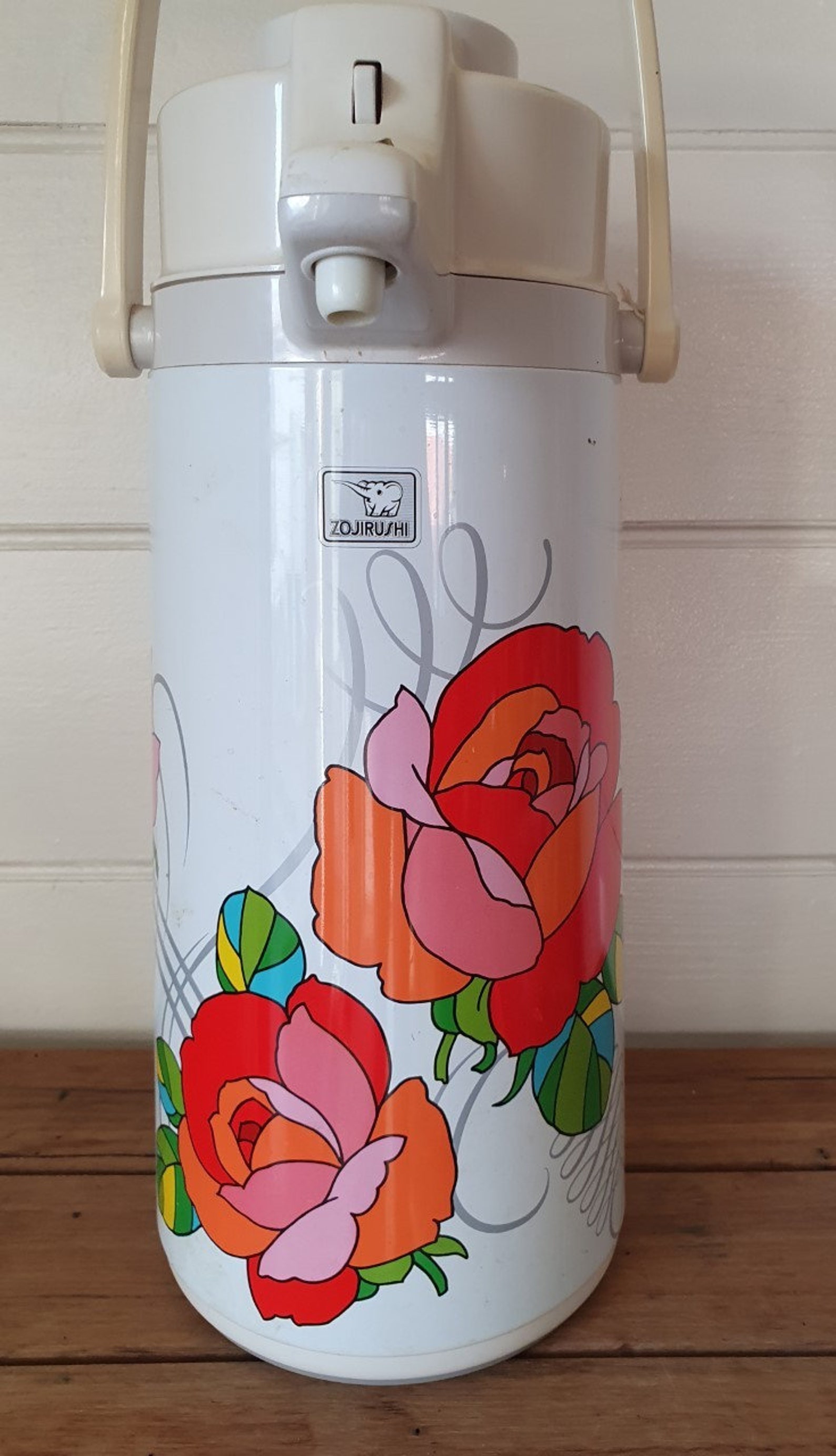 Vintage Zojirushi Vacuum thermos retro large size 39 cm H Etsy