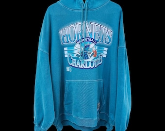 Mitchell & Ness Charlotte Hornets Hoodie Hardwood Classics Y2K 2XL 1990s