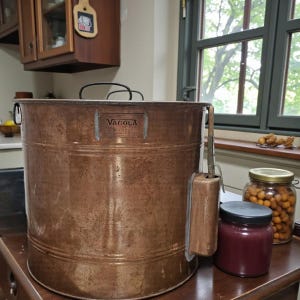 Antique Fowler’s Vacola De Luxe  Copper Steriliser Preserver pot