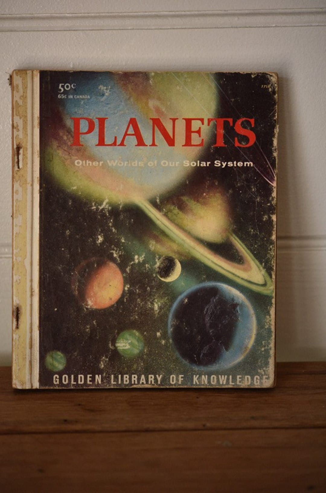 Vintage Book Planets Golden Library of Knowledge 1959 OT11 - Etsy