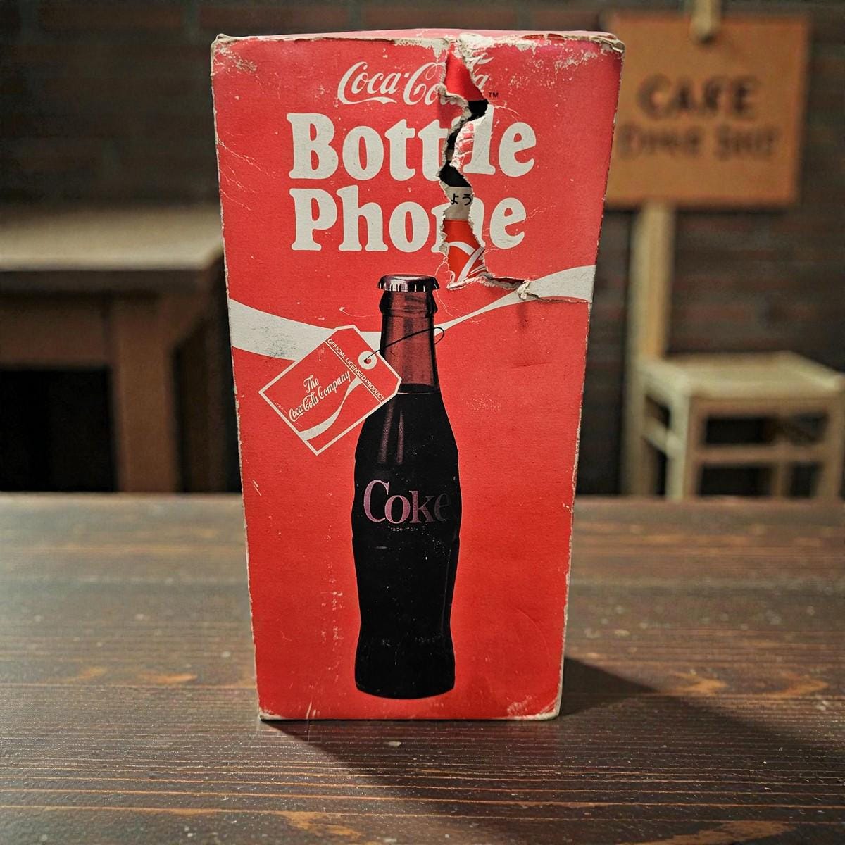 Vintage 1983 Coca Cola Bottle Phone Model 5000 Boxed Novelty 