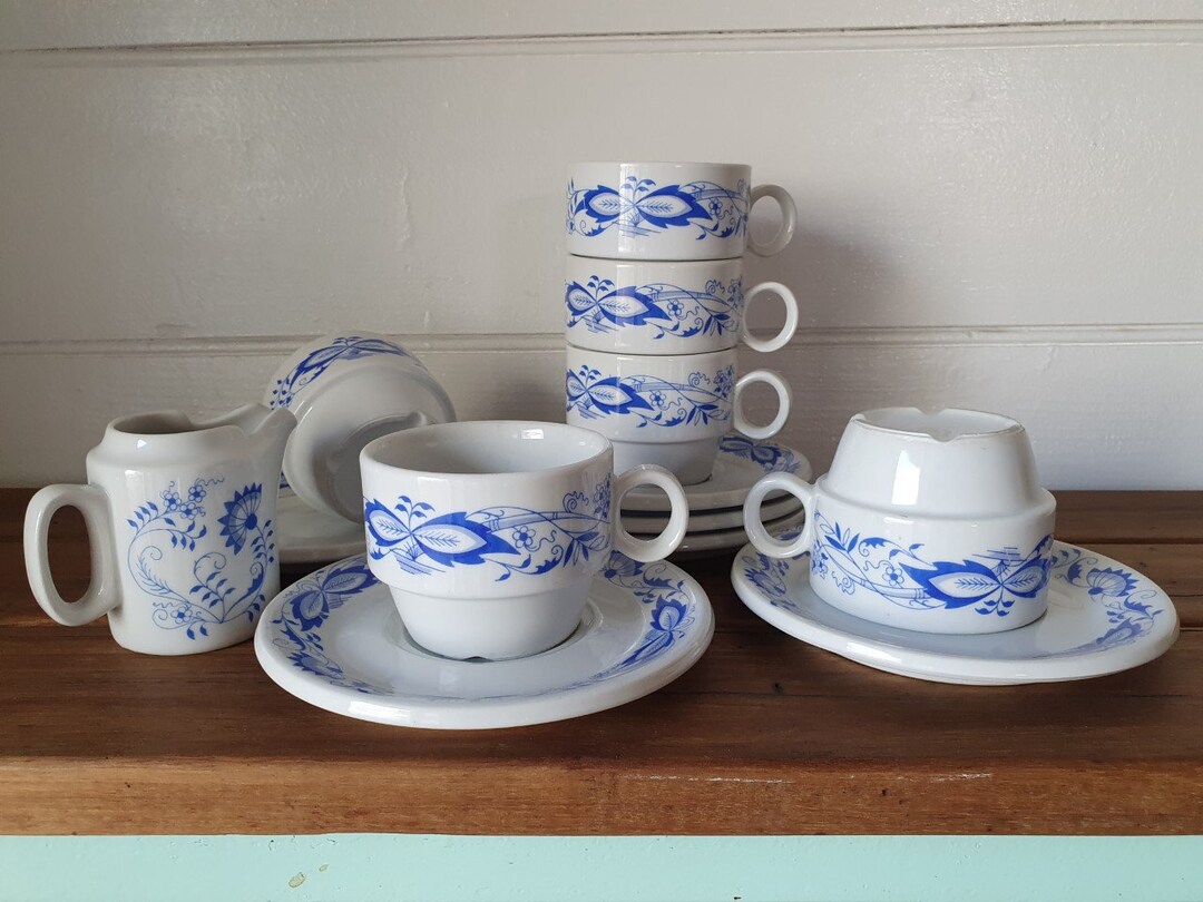 Vintage 6 X Tea Cups & Saucers Milk Jug Czechoslovakia Tea Set HPT3 - Etsy