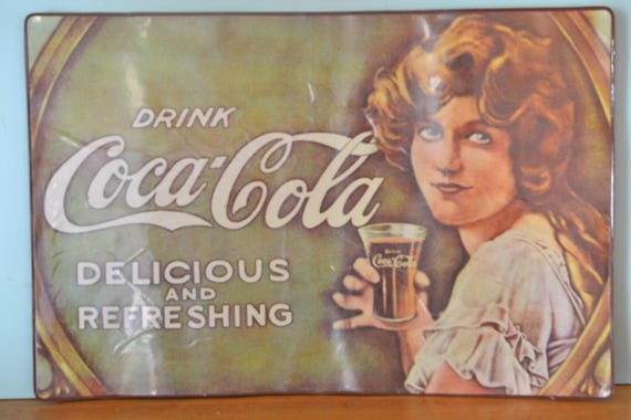 Vintage Coca Cola Placemat Art Deco Lady Delicious And Etsy Vintage Coca Cola Placemat Art Deco Lady Delicious And Etsy