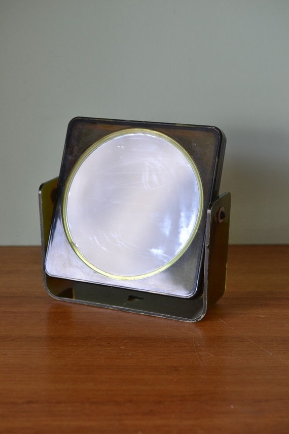 Vintage Retro Brown Plastic Makeup Mirror Fantastic - Vintage Plastic Makeup Mirror Vintage Retro Brown Plastic Makeup Mirror Fantastic - Vintage Plastic Makeup Mirror